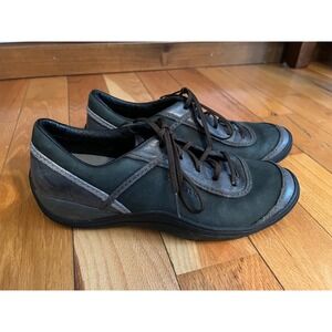 Merrell Cypress Black Leather Lace Up Shoes Size 9